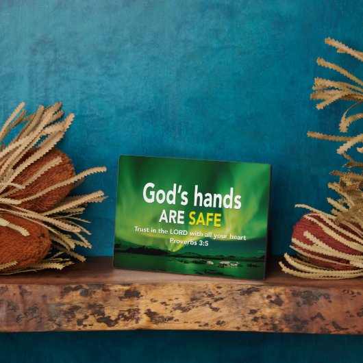 Christelijk VERTROUWEN IN DE VORM 3:5 Fotoplaat (Zijkant)