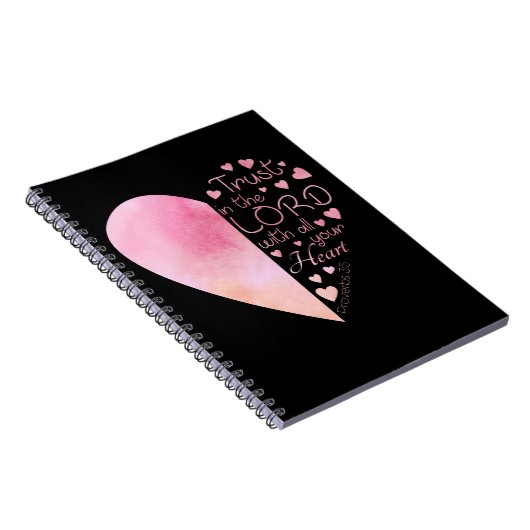 Christelijk vertrouwen van het hart van de vrouw i notitieboek (Rechterzijde)