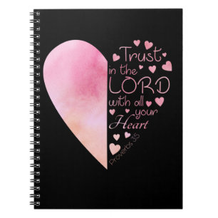 Christelijk vertrouwen van het hart van de vrouw i notitieboek