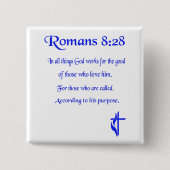 Christelijk Vierkante Button 5,1 Cm (Voorkant)