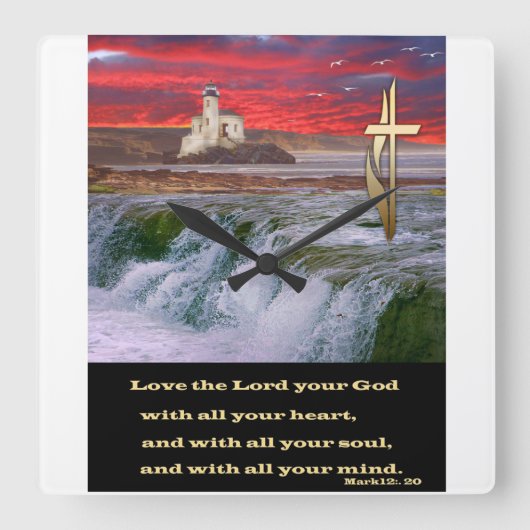 Christelijk Vierkante Klok (Voorkant)