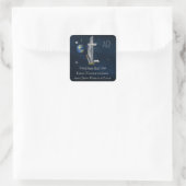 Christelijk Vierkante Sticker (Tas)