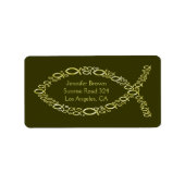 Christelijk visadreslabel etiket (Voorkant)