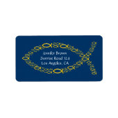 Christelijk visadreslabel etiket (Voorkant)