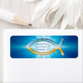 Christelijk visadreslabel etiket (Insitu)