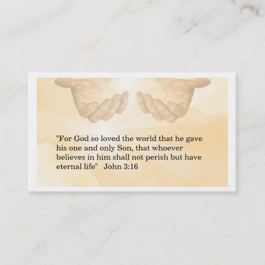 Christelijk Visitekaartje (Voorkant)