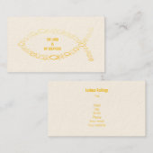 CHRISTELIJK - VISITEKAARTJE (Voorkant / Achterkant)