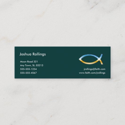 CHRISTELIJK - VISITEKAARTJE (Voorkant)