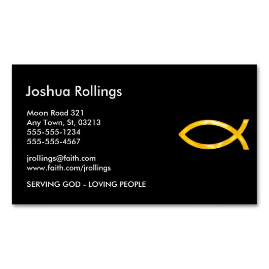 Christelijk Visitekaartje Magneet (Voorkant)