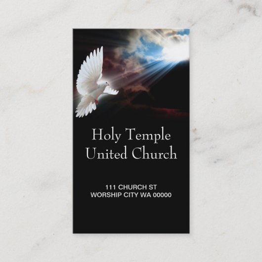 Christelijk Visitekaartje van de Dove-kerk (Voorkant)