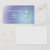 Christelijk Visitekaartje voor het Vredeskruis (Voorkant / Achterkant)