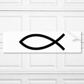 Christelijk vissymbool Ichthys Bumpersticker