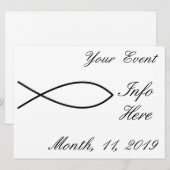 Christelijk vissymbool Ichthys Thunder_Cove (Voorkant / Achterkant)