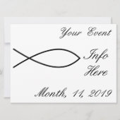 Christelijk vissymbool Ichthys Thunder_Cove (Voorkant)