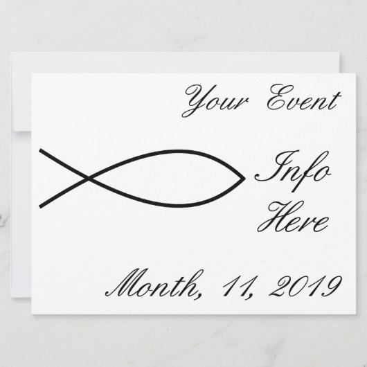 Christelijk vissymbool Ichthys Thunder_Cove (Voorkant)