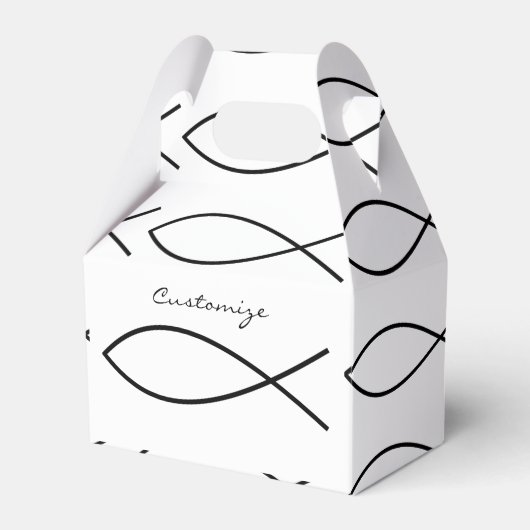 Christelijk vissymbool Ichthys Thunder_Cove Bedankdoosjes (Voorkant Zijde)