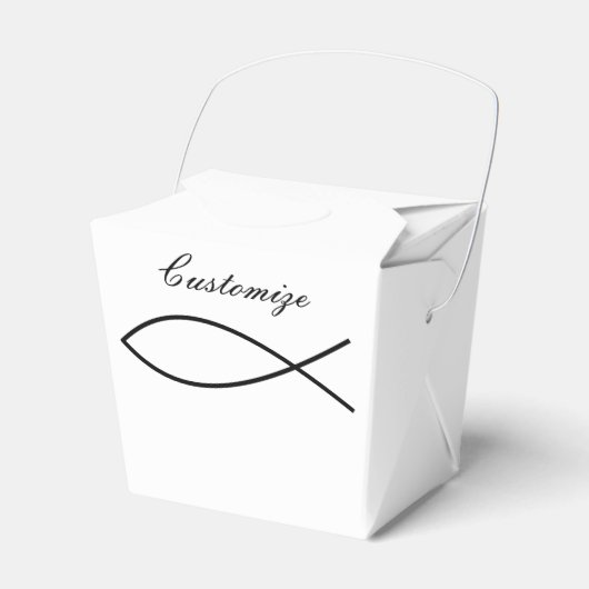 Christelijk vissymbool Ichthys Thunder_Cove Bedankdoosjes (Voorkant Zijde)