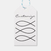 Christelijk vissymbool Ichthys Thunder_Cove Cadeaulabel (Voorkant)
