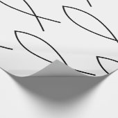Christelijk vissymbool Ichthys Thunder_Cove Cadeaupapier (Hoek)