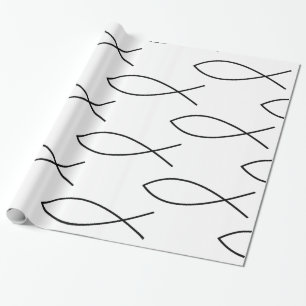 Christelijk vissymbool Ichthys Thunder_Cove Cadeaupapier