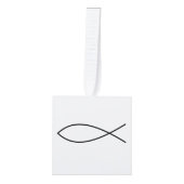 Christelijk vissymbool Ichthys Thunder_Cove Decoratie (Voorkant)