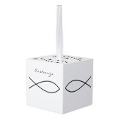 Christelijk vissymbool Ichthys Thunder_Cove Decoratie (Achter hoekig)