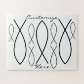 Christelijk vissymbool Ichthys Thunder_Cove Legpuzzel (Horizontaal)