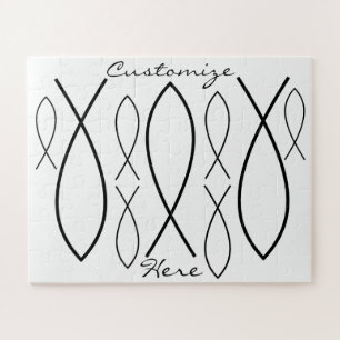 Christelijk vissymbool Ichthys Thunder_Cove Legpuzzel