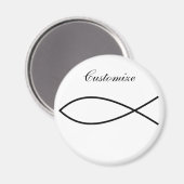 Christelijk vissymbool Ichthys Thunder_Cove Magneet (Voorkant / Achterkant)