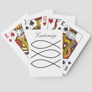 Christelijk vissymbool Ichthys Thunder_Cove Pokerkaarten