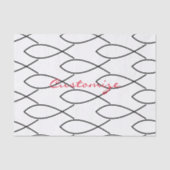 Christelijk vissymbool Ichthys Thunder_Cove Tissuepapier (Voorkant)