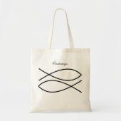 Christelijk Vissymbool Ichthys Thunder_Cove Tote Bag (Voorkant)