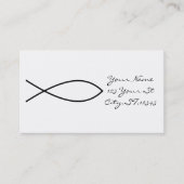 Christelijk vissymbool Ichthys Thunder_Cove Visitekaartje (Voorkant)