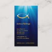 Christelijk vissymbool | Inspirerend Visitekaartje (Voorkant)