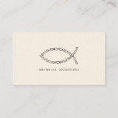 Christelijk vissymbool | Inspirerend Visitekaartje (Achterkant)