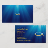 Christelijk vissymbool | INSPIREREND Visitekaartje (Voorkant / Achterkant)