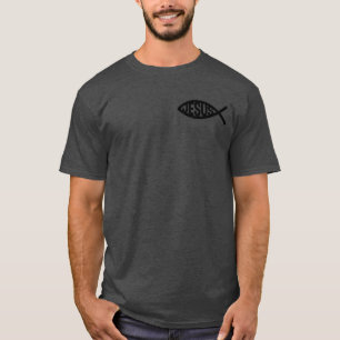 Christelijk vissymbool met Jezus naam T-shirt