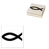 CHRISTELIJK VISSYMBOOL RUBBER STEMPEL (Gestempeld)