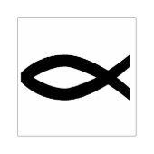 CHRISTELIJK VISSYMBOOL RUBBER STEMPEL (Afrduk)