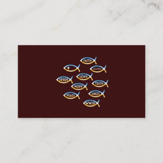 Christelijk | Vissymbool Visitekaartje (Voorkant)