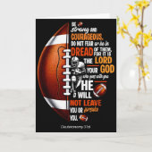 Christelijk Voetbal Deuteronomium 31 6 Bijbel Chri Kaart (Gele Bloem)