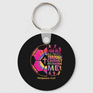 Christelijk Voetbal T-shirt Meisjes Tiener Kindere Sleutelhanger