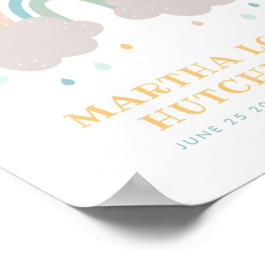 Christelijk voor deze kinderregenboogstraten poster (Hoek)