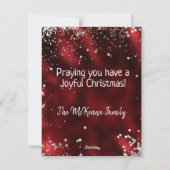 Christelijk vrolijk kerstfeest feestdagenkaart (Achterkant)