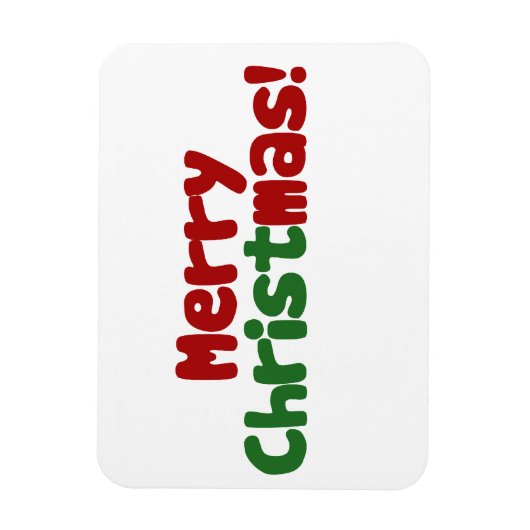 Christelijk vrolijk kerstfeest magneet (Verticaal)