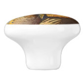 Christelijk Vrolijk Kerstmuseum Antiek Maria Keramische Knop (Zijkant)