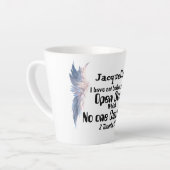 Christelijk Vrouw Religieus Bijbelcitaat Latte Mok (Linkerhoek)