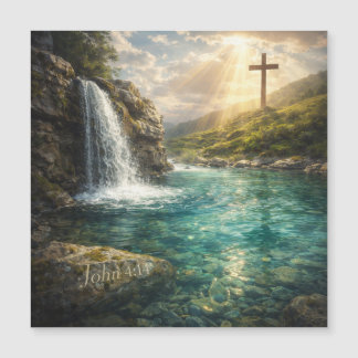 Christelijk wandkunstwerk 'Levend Water'
