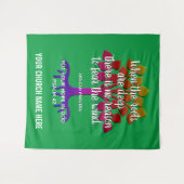 Christelijk WANNEER DE ROOTS DIEPE kerkhoeken zijn Wandkleed (Voorkant (horizontaal))