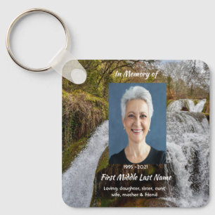 Christelijk Waterval Landschap Aandenken Sleutelhanger